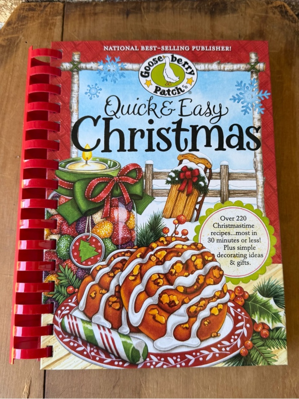 Goose Berry Patch Quick & Easy Christmas Over 200 Recipes Spiral Hardcover Mint!